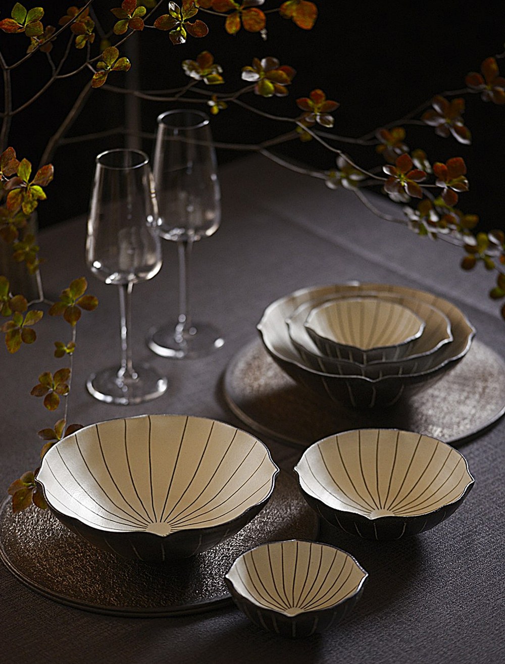 奥田章 トクサ角皿14㎝ 2枚 新品 奥田章 トクサ 角皿（L）